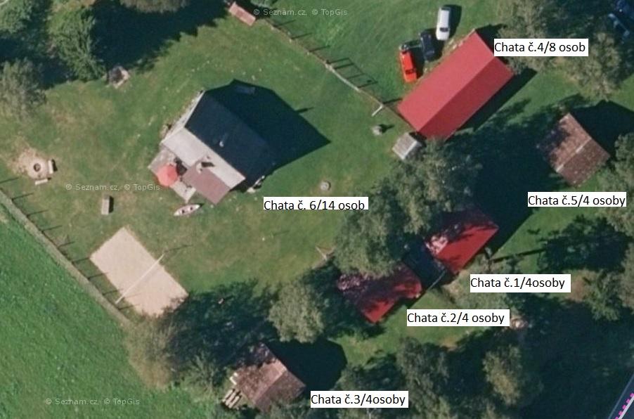 Dolní Vltavice - plánek