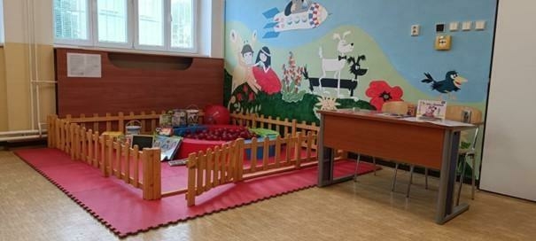 Obrázek č. 2 - zázemí pro návštěvy s dětmi